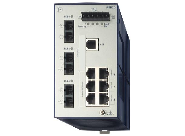 OpenRail RSB20 6xTX-RJ, 3xMM (SC) 0-60°C 9,6-60VDC Basic